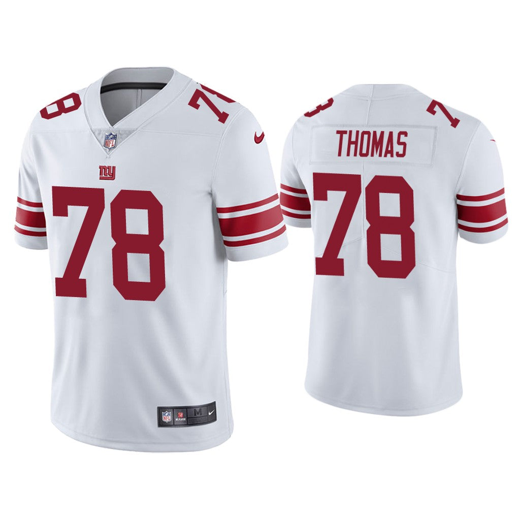 Mens New York Giants #78 Andrew Thomas White Vapor Untouchable Limited Stitched Jersey