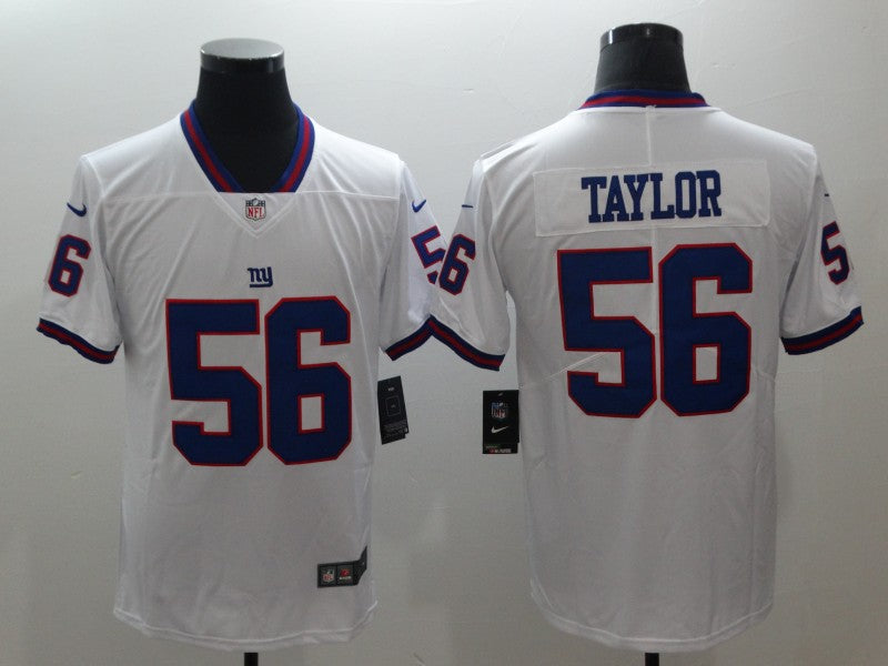 Mens New York Giants #56 Lawrence Taylor White 2018 NFL Color Rush Limited Stitched Jersey