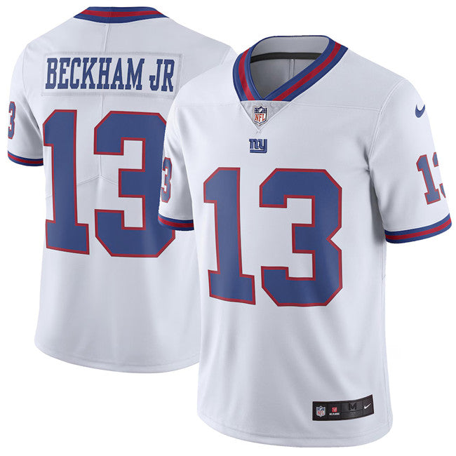 Mens New York Giants #13 Odell Beckham Jr White Color Rush Vapor Untouchable Limited Stitched Jersey