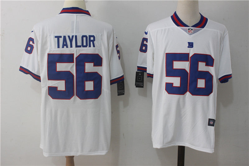 Mens Nike New York Giants #56 Lawrence Taylor White Vapor Untouchable Limited Stitched NFL Jersey