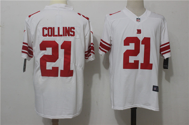 Mens Nike New York Giants #21 Landon Collins White Stitched NFL Vapor Untouchable Limited Jersey