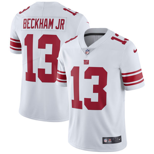 Mens New York Giants #13 Odell Beckham Jr Nike White Vapor Untouchable Limited Stitched NFL Jersey