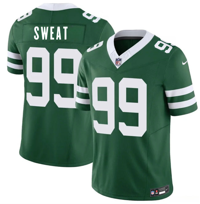 Mens New York Jets #99 TVondre Sweat Green 2026 FUSE Vapor Untouchable Limited Stitched Jersey