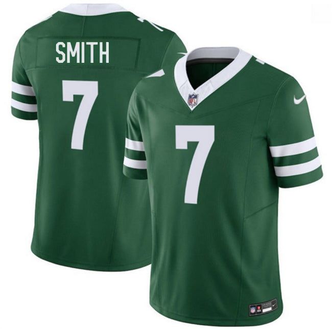 Mens New York Jets #7 Geno Smith Green 2025 FUSE Vapor Untouchable Limited Stitched Jersey