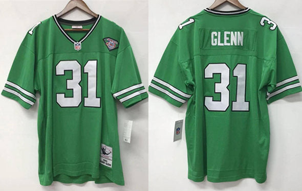 Mens New York Jets #31 Aaron Glenn Green 1994 Throwback Stitched Jersey