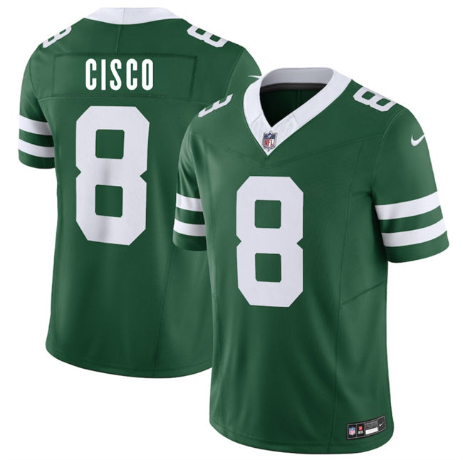 Mens New York Jets #8 Andre Cisco Green 2025 FUSE Vapor Untouchable Limited Stitched Jersey