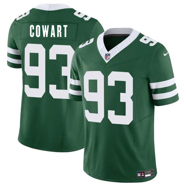 Mens New York Jets #93 Byron Cowart Green 2025 FUSE Vapor Untouchable Limited Stitched Jersey