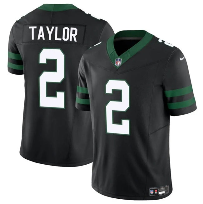 Mens New York Jets #2 Tyrod Taylor Black 2024 FUSE Vapor Untouchable Limited Stitched Jersey