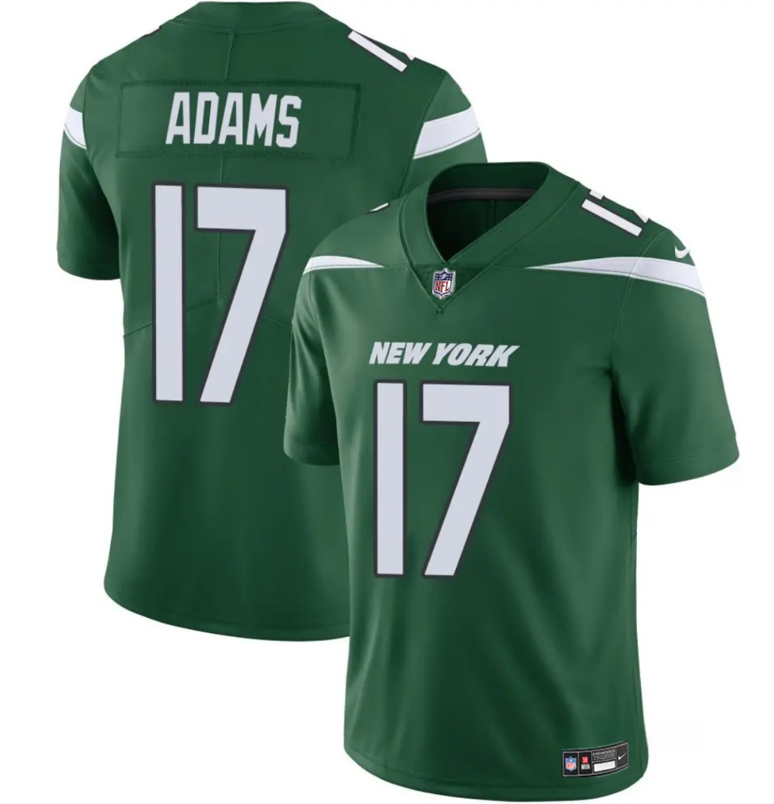 Mens New York Jets #17 Davante Adams Green 2024 Vapor Untouchable Limited Stitched Jersey