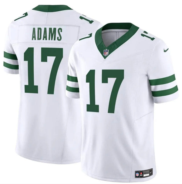 Mens New York Jets #17 Davante Adams White 2024 FUSE Vapor Limited Stitched Jersey
