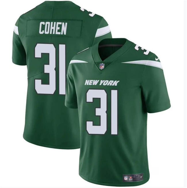 Mens New York Jets #31 Tarik Cohen Green Vapor Untouchable Limited Stitched Jersey