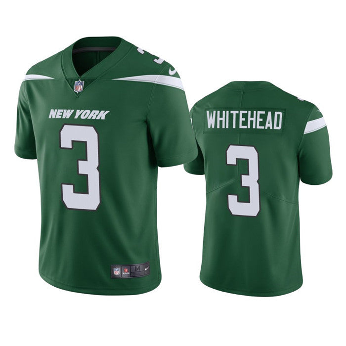 Mens New York Jets #3 Jordan Whitehead Green Vapor Untouchable Limited Stitched Jersey