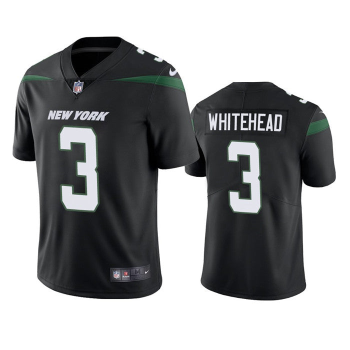 Mens New York Jets #3 Jordan Whitehead Black Vapor Untouchable Limited Stitched Jersey