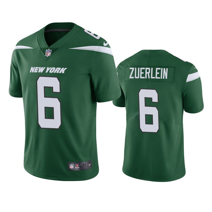 Mens New York Jets #6 Greg Zuerlein Green Vapor Untouchable Limited Stitched Jersey