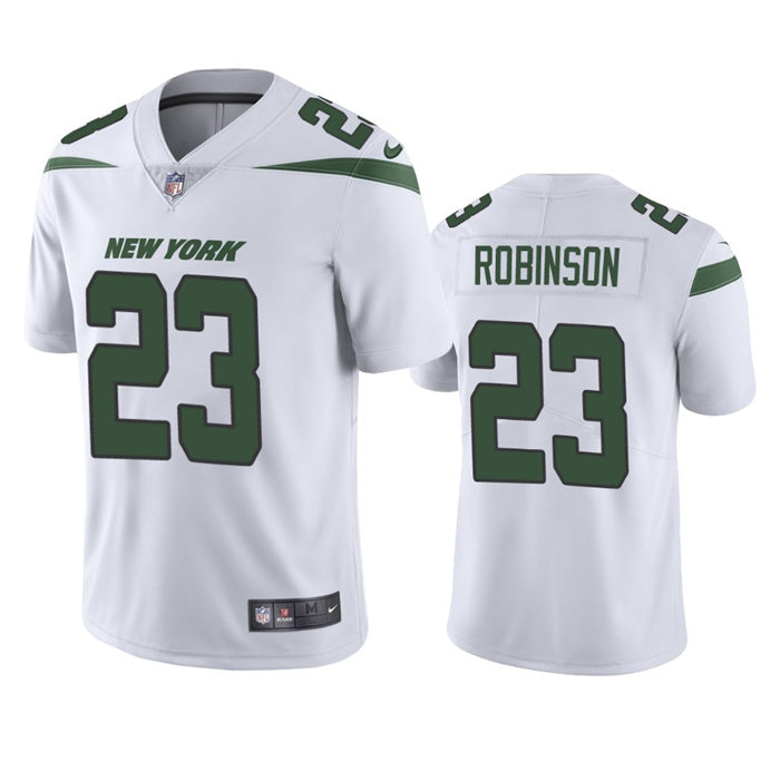 Mens New York Jets #23 James Robinson White Vapor Untouchable Limited Stitched Jersey