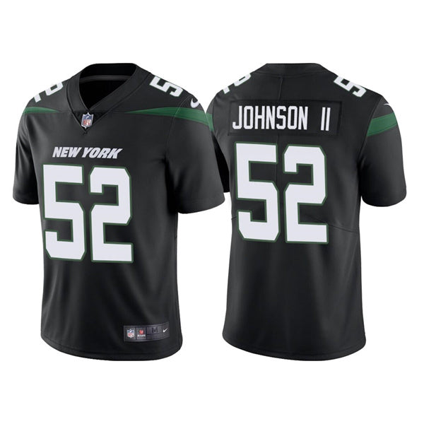 Mens New York Jets #52 Jermaine Johnson II 2022 Black Vapor Untouchable Limited Stitched Jersey