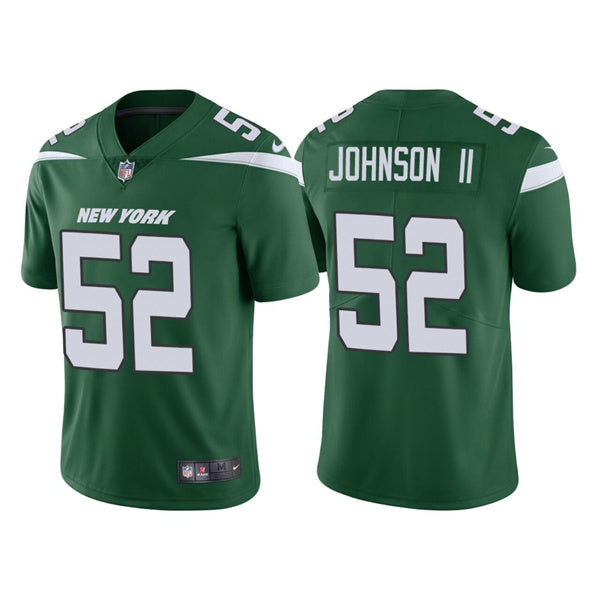 Mens New York Jets #52 Jermaine Johnson II 2022 Green Vapor Untouchable Limited Stitched Jersey