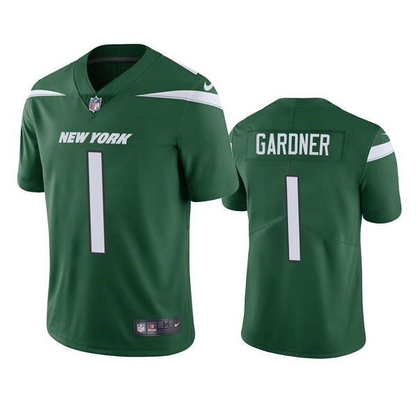 Mens New York Jets #1 Ahmad Gardner 2022 Green Vapor Untouchable Limited Stitched Jersey