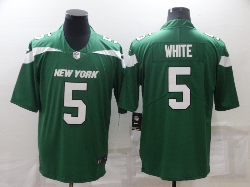 Mens New York Jets #5 Mike White Green Vapor Untouchable Limited Stitched Jersey