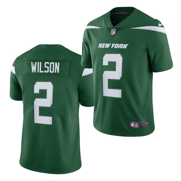 Mens New York Jets #2 Zach Wilson 2021 NFL Draft Green Vapor Untouchable Limited Stitched Jersey