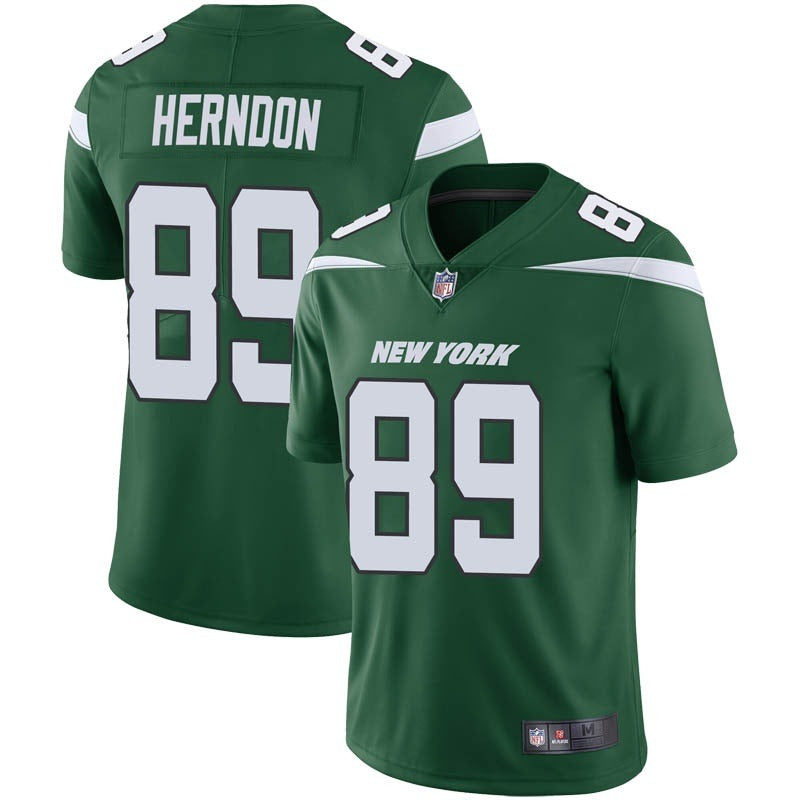 Mens New York Jets #89 Chris Herndon Green Vapor Untouchable Limited Stitched Jersey