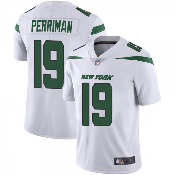 Mens New York Jets #19 Breshad Perriman White Vapor Untouchable Limited Stitched Jersey