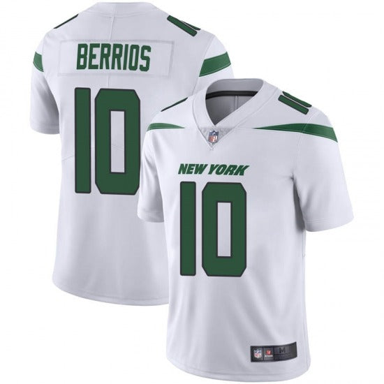 Mens New York Jets #10 Braxton Berrios White Vapor Untouchable Limited Stitched Jersey