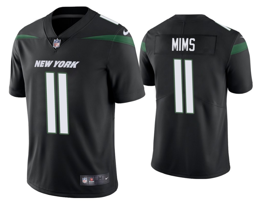 Mens New York Jets #11 Denzel Mims Black Vapor Untouchable Limited Stitched Jersey