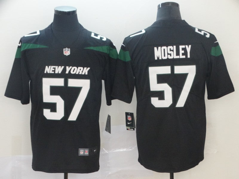 Mens New York Jets #57 CJ Mosley Black Vapor Untouchable Limited Stitched NFL Jersey