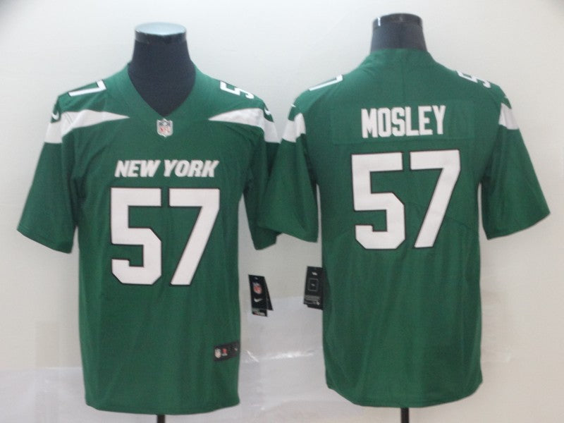 Mens New York Jets #57 CJ Mosley Green Vapor Untouchable Limited Stitched NFL Jersey