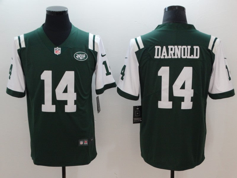 Mens New York Jets #14 Sam Darnold Green 2018 NFL Draft Vapor Untouchable Limited Stitched Jersey