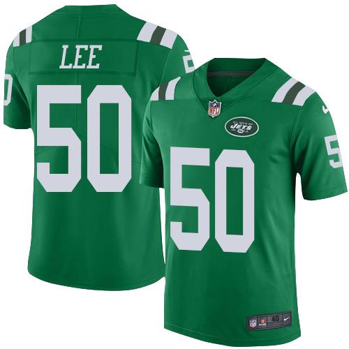 Nike Jets #50 Darron Lee Green Mens Stitched NFL Elite Rush Jersey