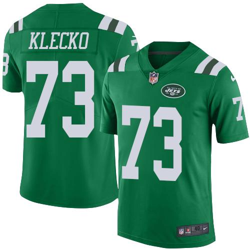 Nike Jets #73 Joe Klecko Green Mens Stitched NFL Elite Rush Jersey