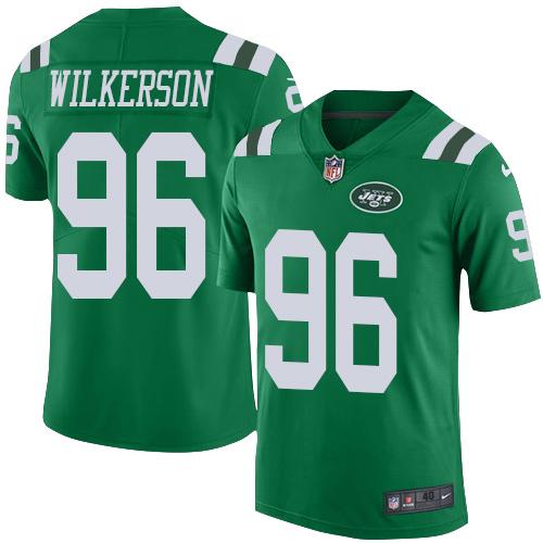 Nike Jets #96 Muhammad Wilkerson Green Mens Stitched NFL Elite Rush Jersey