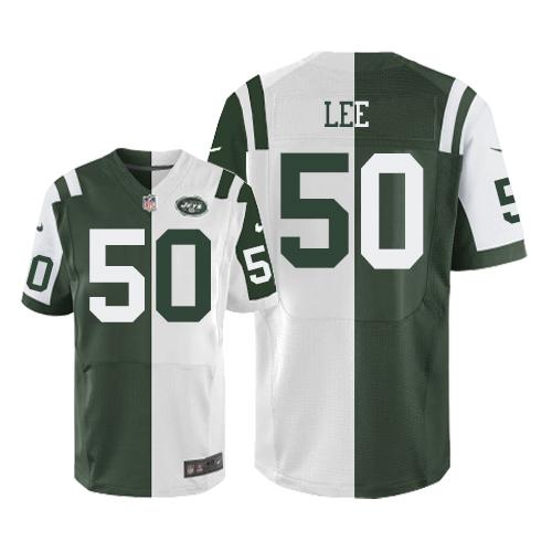 Nike Jets #50 Darron Lee Green/White Mens Stitched NFL Elite Split Jersey