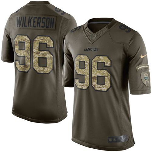Nike Jets #96 Muhammad Wilkerson Green Mens Stitched NFL Limited Salute to Service Jersey
