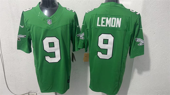 Mens Philadelphia Eagles #9 Makai Lemon Green 2026 FUSE Draft Vapor Untouchable Limited Stitched Football Jersey