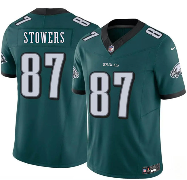 Mens Philadelphia Eagles #87 Eli Stowers Green 2026 Draft FUSE Vapor Untouchable Limited Stitched Football Jersey
