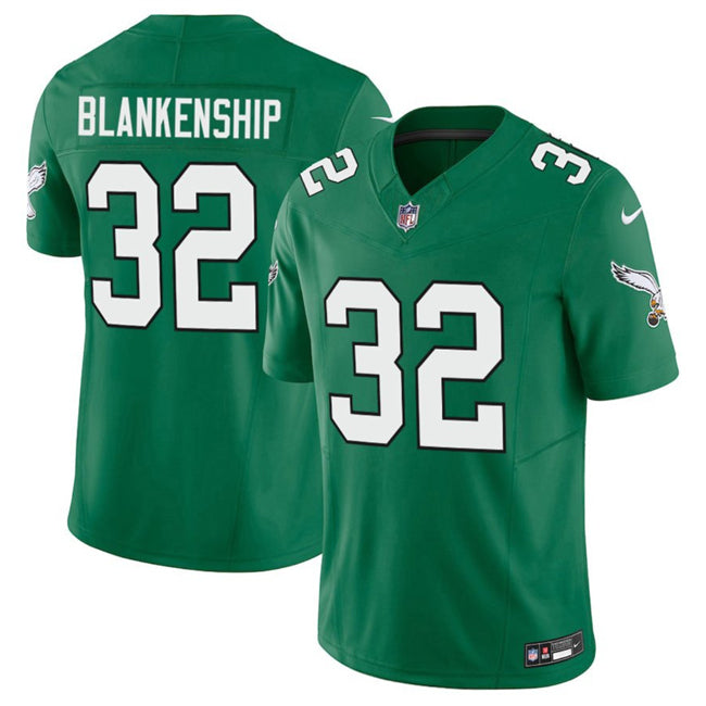 Mens Philadelphia Eagles #32 Reed Blankenship Kelly Green 2025 FUSE Vapor Untouchable Limited Throwback Stitched Football Jersey