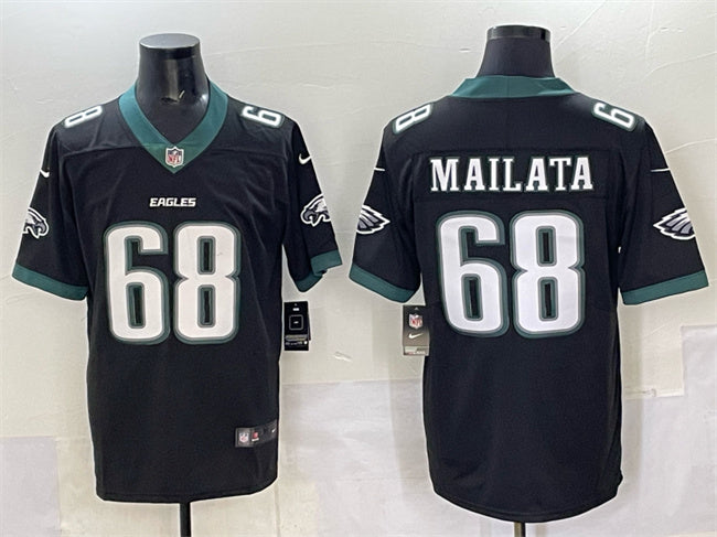 Mens Philadelphia Eagles #68 Jordan Mailata Black 2024 New Vapor Untouchable Limited Stitched Football Jersey