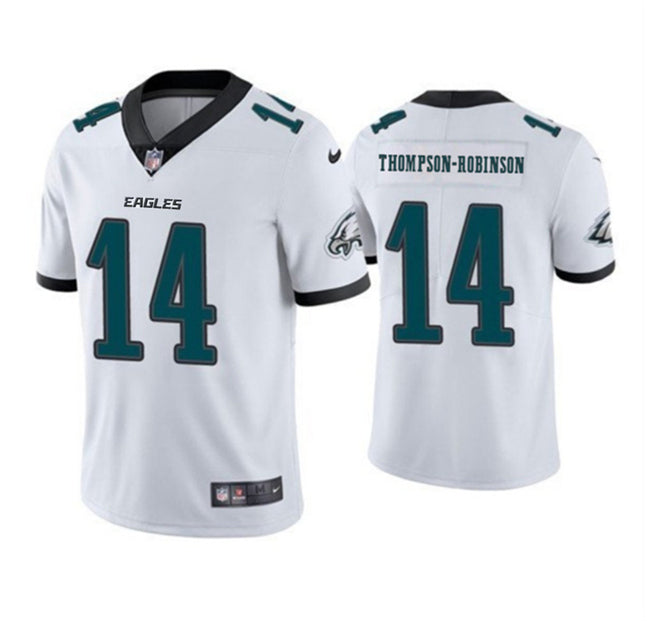 Mens Philadelphia Eagles #14 Dorian Thompson-Robinson White 2024 New FUSE Vapor Untouchable Limited Stitched Football Jersey