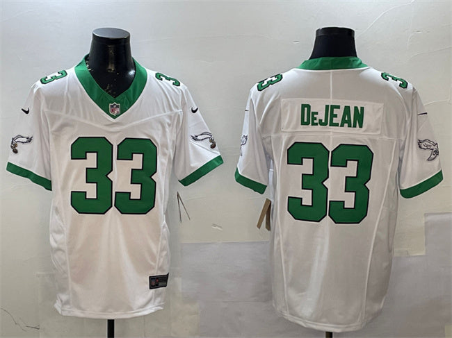 Mens Philadelphia Eagles #33 Cooper DeJean White FUSE Vapor Untouchable Limited Stitched Football Jersey