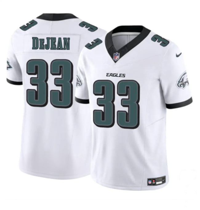 Mens Philadelphia Eagles #33 Cooper DeJean White 2024 New FUSE Vapor Untouchable Limited Stitched Football Jersey