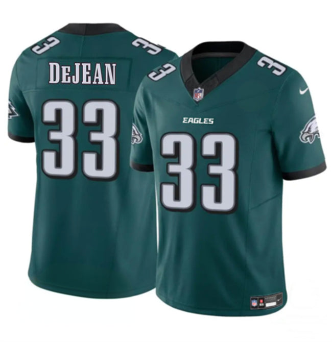 Mens Philadelphia Eagles #33 Cooper DeJean Green 2024 New FUSE Vapor Untouchable Limited Stitched Football Jersey