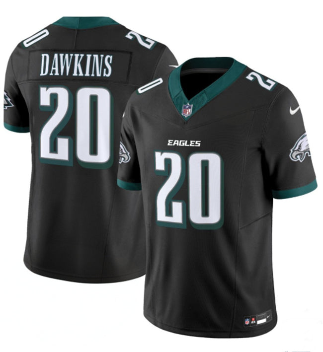 Mens Philadelphia Eagles #20 Brian Dawkins Black 2024 New FUSE Vapor Untouchable Limited Stitched Football Jersey