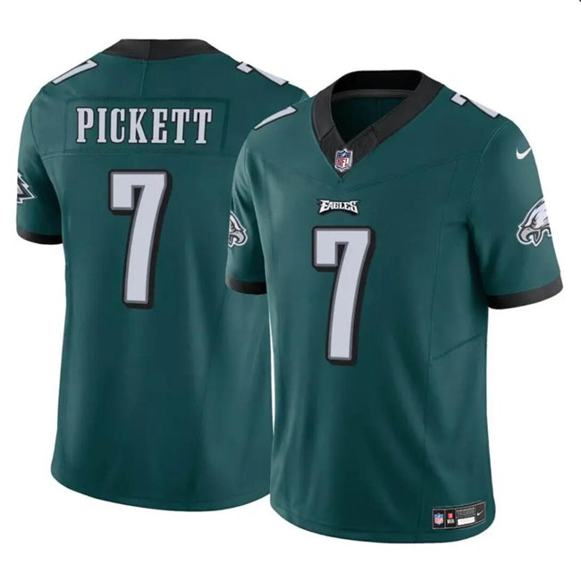 Mens Philadelphia Eagles #7 Kenny Pickett Green 2023 FUSE Vapor Untouchable Limited Stitched Football Jersey