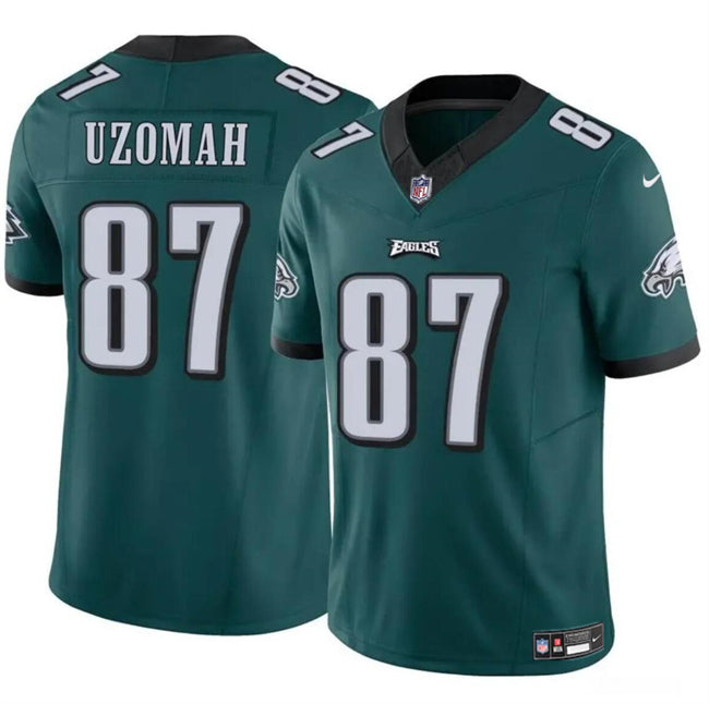 Mens Philadelphia Eagles #87 CJ Uzomah Green 2023 FUSE Vapor Untouchable Limited Stitched Football Jersey