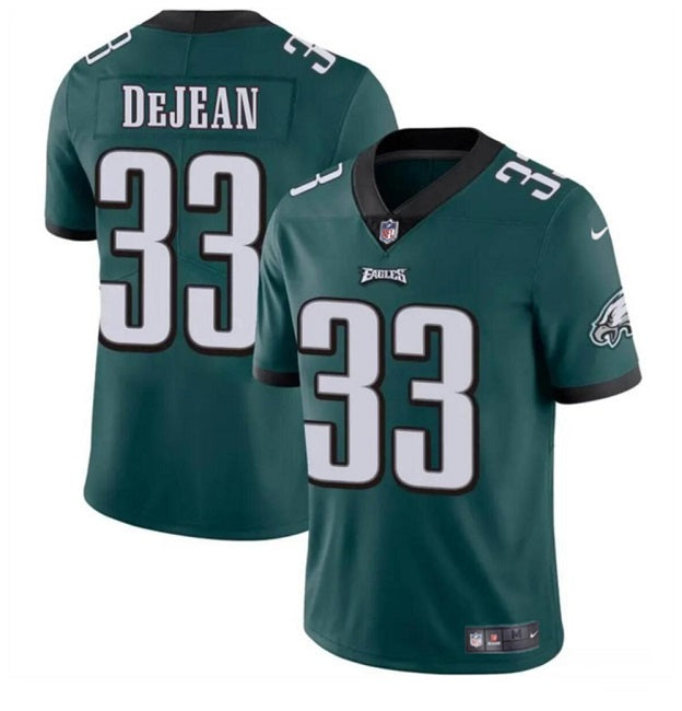 Mens Philadelphia Eagles #33 Cooper DeJean Green 2024 Draft Vapor Untouchable Limited Stitched Football Jersey