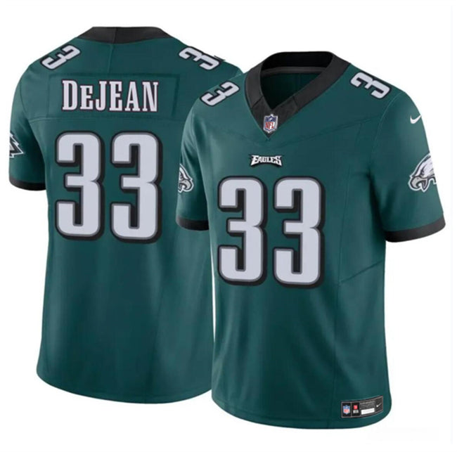 Mens Philadelphia Eagles #33 Cooper DeJean Green 2024 Draft FUSE Vapor Untouchable Limited Stitched Football Jersey