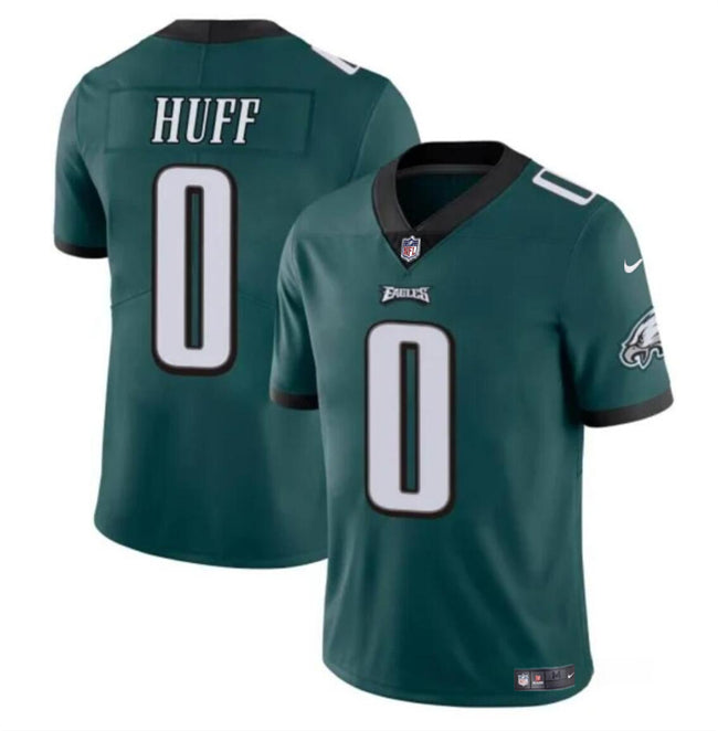 Mens Philadelphia Eagles #0 Bryce Huff Green Vapor Untouchable Limited Stitched Football Jersey